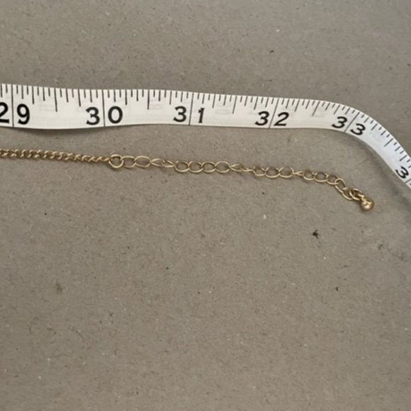 Gorgeous Gold Electroplated 60's Tassel Pendant with Inlaid Stones on a 30" - Picture 3 of 7